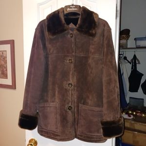 Dennis Basso Faux Fur Coat size S